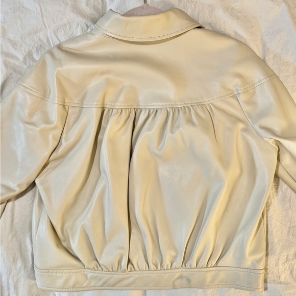 Bagatelle Faux Leather Bomber Jacket - Picture 3 of 4